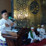 Peringatan Maulid Nabi Muhammad SAW. dan Pelantikan Pengurus Imdadiyyah atau Lajnah di Masjid Terapung Amirul Mu’minin Pantai, Makassar, Sabtu, (20/9/2025). | Foto: JATMAN Sulsel